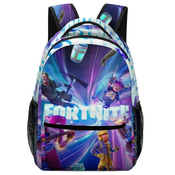 Fortnite Backpack, Lightweight Durable Laptop Bag 3D Printed Daypack with Multiple Pockets, Stylish Shoulders Backpack
