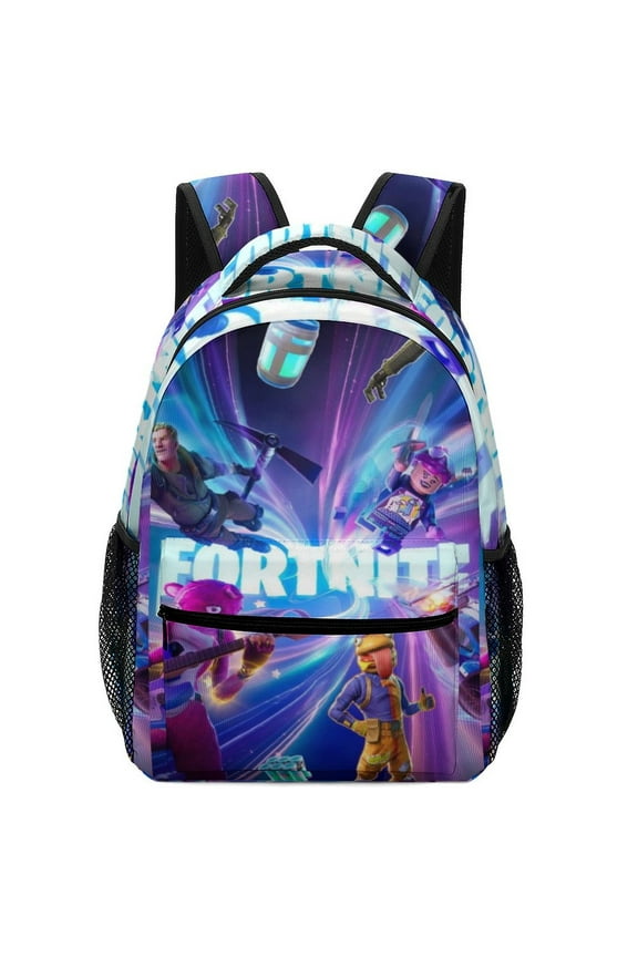 Fortnite Backpack, Lightweight Durable Laptop Bag 3D Printed Daypack with Multiple Pockets, Stylish Shoulders Backpack