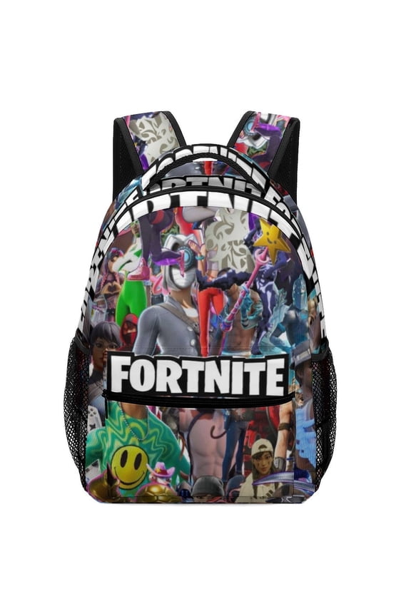Fortnite Backpack, Lightweight Durable Laptop Bag 3D Printed Daypack with Multiple Pockets, Stylish Shoulders Backpack