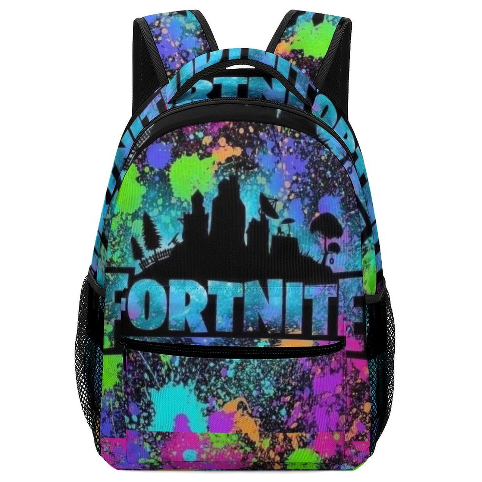 KNLYPSF Fortnite Backpack, Lightweight Durable Laptop Bag 3D Printed Daypack with Multiple Pockets, Stylish Shoulders Backpack