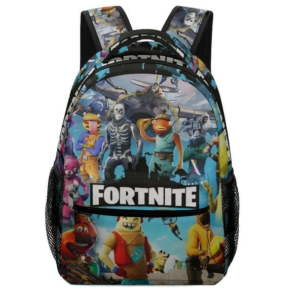 Fortnite Backpack, Lightweight Durable Laptop Bag 3D Printed Daypack with Multiple Pockets, Stylish Shoulders Backpack