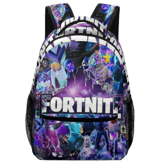 Fortnite Backpack, Lightweight Durable Laptop Bag 3D Printed Daypack with Multiple Pockets, Stylish Shoulders Backpack
