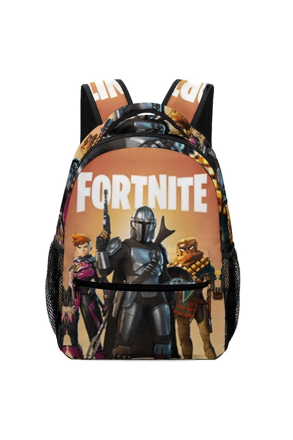 Fortnite Backpack, Lightweight Durable Laptop Bag 3D Printed Daypack with Multiple Pockets, Stylish Shoulders Backpack