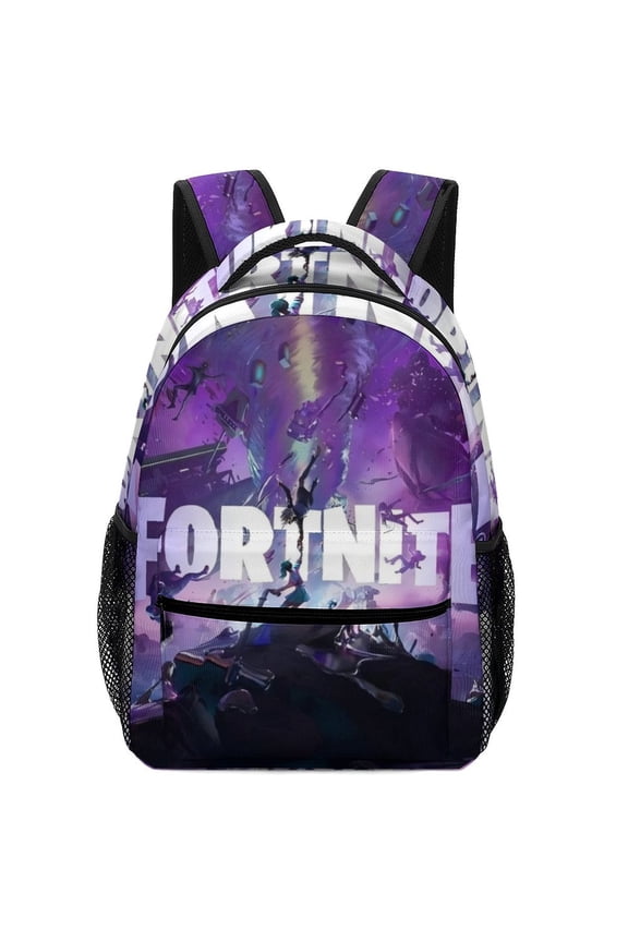 Fortnite Backpack, Lightweight Durable Laptop Bag 3D Printed Daypack with Multiple Pockets, Stylish Shoulders Backpack