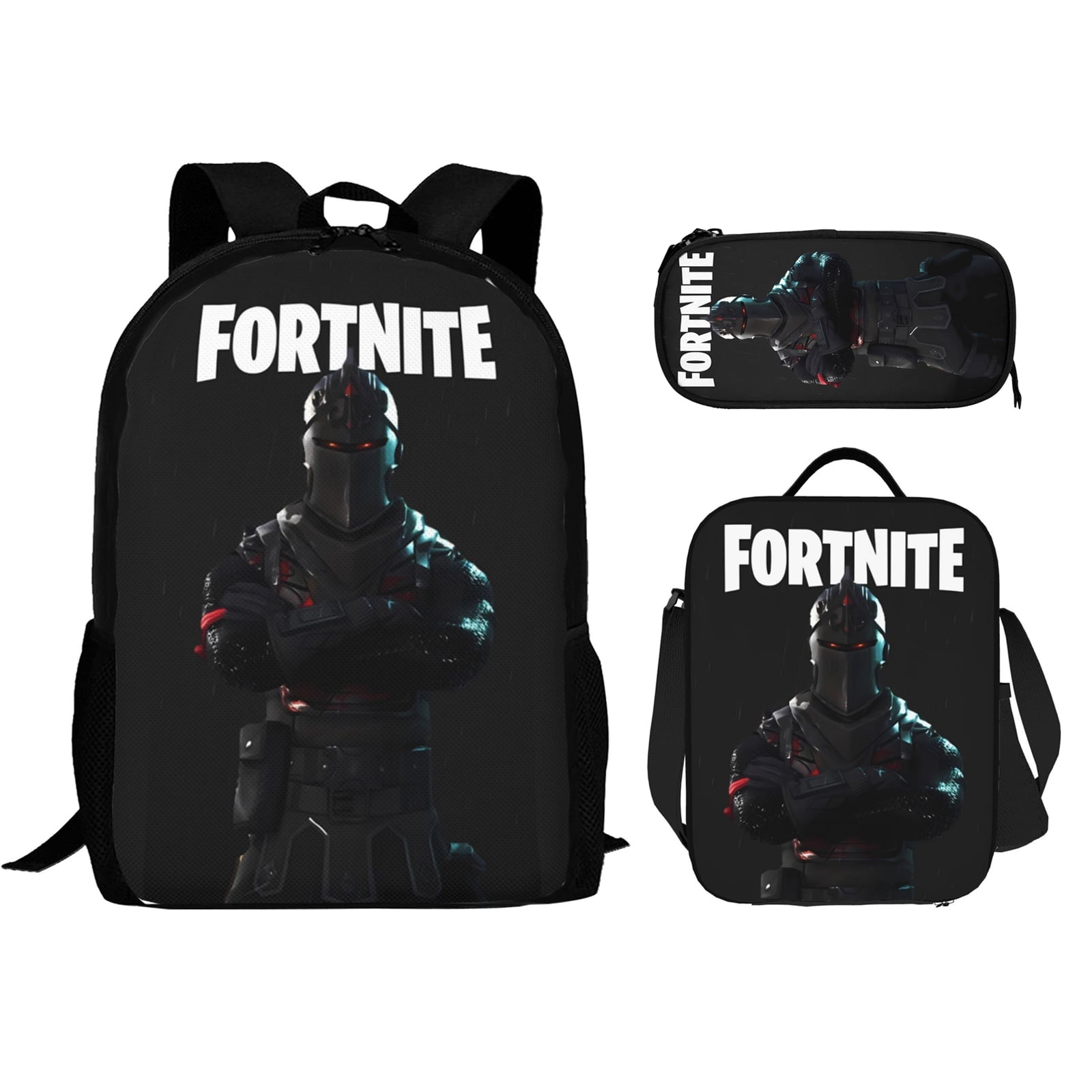 YANGRUILONG Fortnite Backpack Set, Backpack with Lunch Box and Pencil Case 3pcs Set