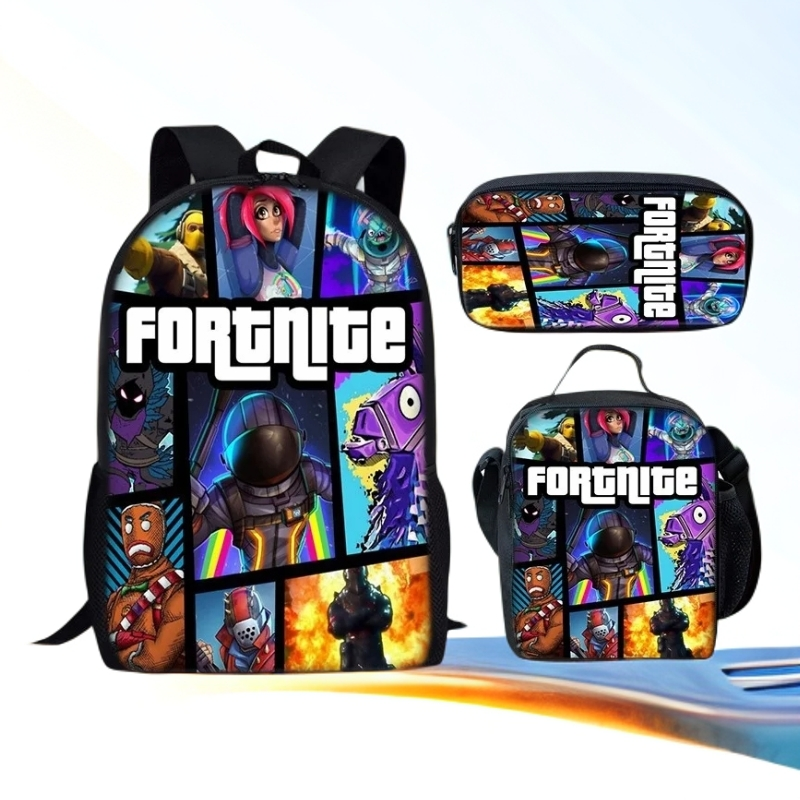 Fortnite Backpack Text Cool Student Backpack for Work School Large ...