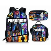 NANIN Fortnite Backpack Vibrant Art Cute Anime Sports Daypack Large Capacity Teen College Fashionable BIrthday Gift