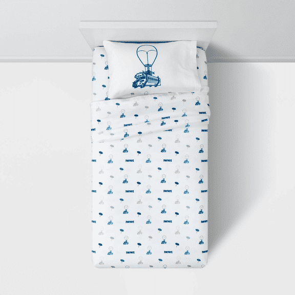 Fortnite 'Battle Bus' 4 Piece Full Sheet Set