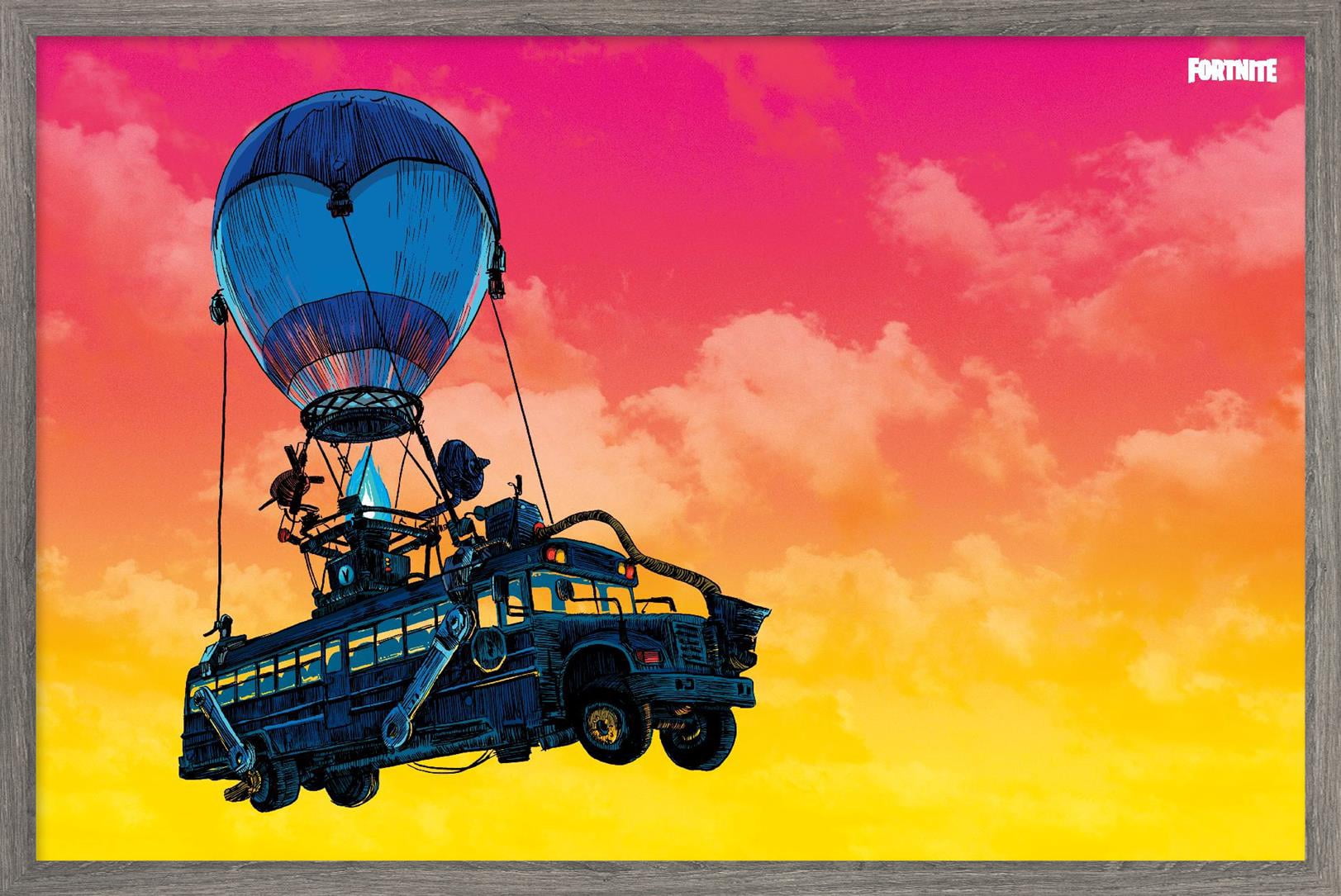 Fortnite - Battle Bus Landscape Wall Poster, 14.725