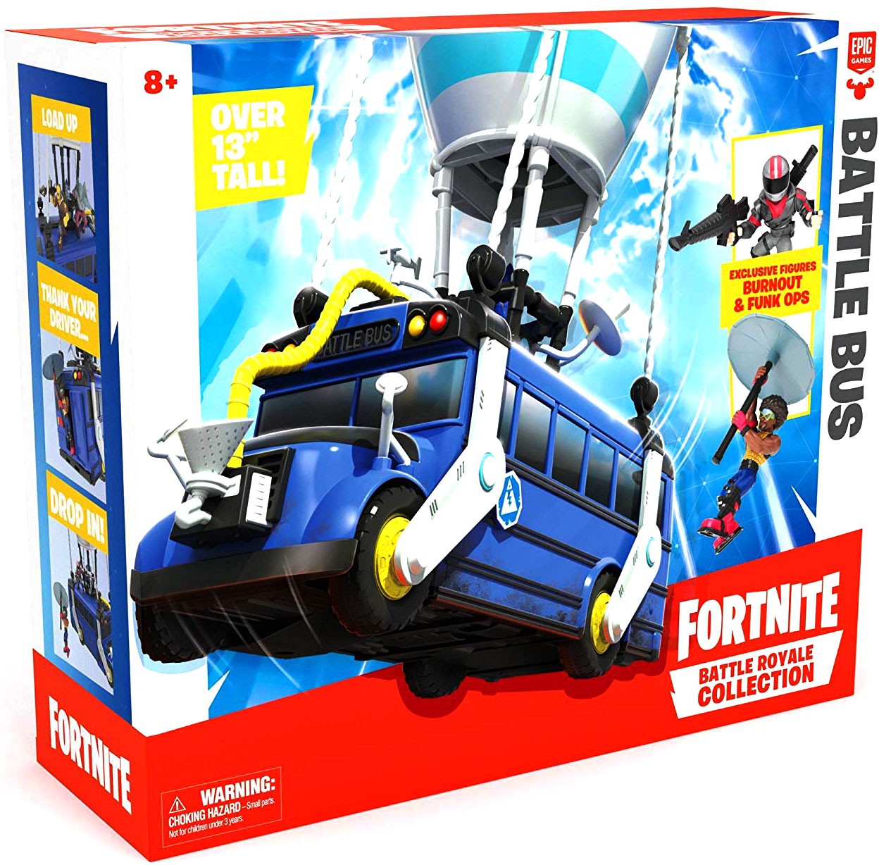 Fortnite Battle Royale 13" Battle Bus, with 2 Exclusive Mini Figures - image 1 of 5