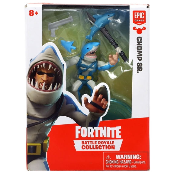 Fortnite Battle Royale Collection Chomp Sr. Mini Action Figure, Assorted Colors, 2.5"