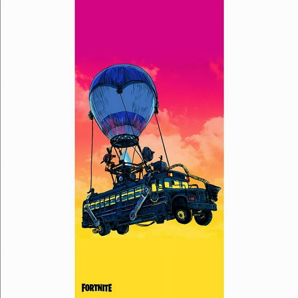 Fortnite Beach Towel Pool and Bath Battle Bus 27 x 54 by Epic Games