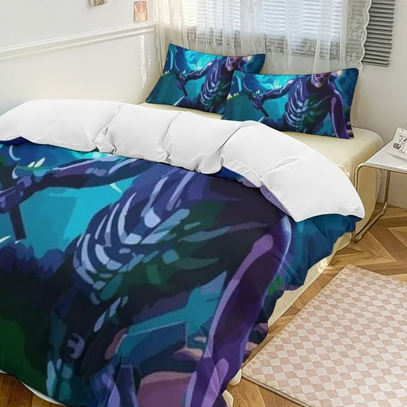 Fortnite Bedding Sets Twin Queen King Size Game Printed Bed Set 3Pcs Duvet Cover Bedroom Decor for Boys Girls Adult Gift 1Comforter+2 Pillowcases