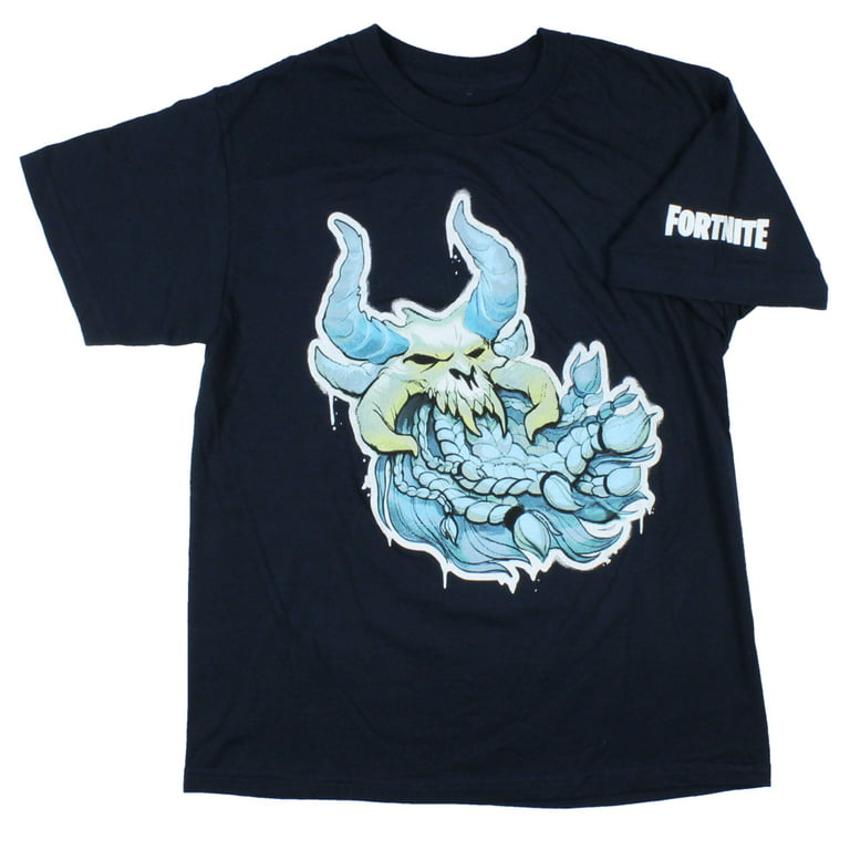 Fortnite Boys Navy Ragnarok Skin Graphic Tee Shirt Video Game T