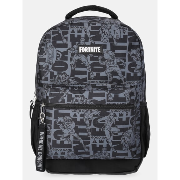 Fortnite Boys 17" Good Game Allover-Printed Comic Backpack, Black