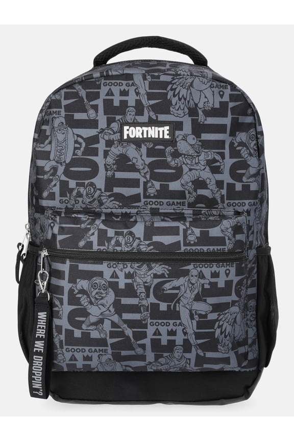 Boys 17" Good Game Allover-Printed Comic Backpack, Black
