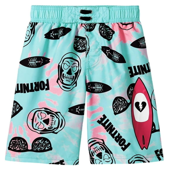 Fortnite Boys Allover Print Swim Trunks, Sizes 8-20