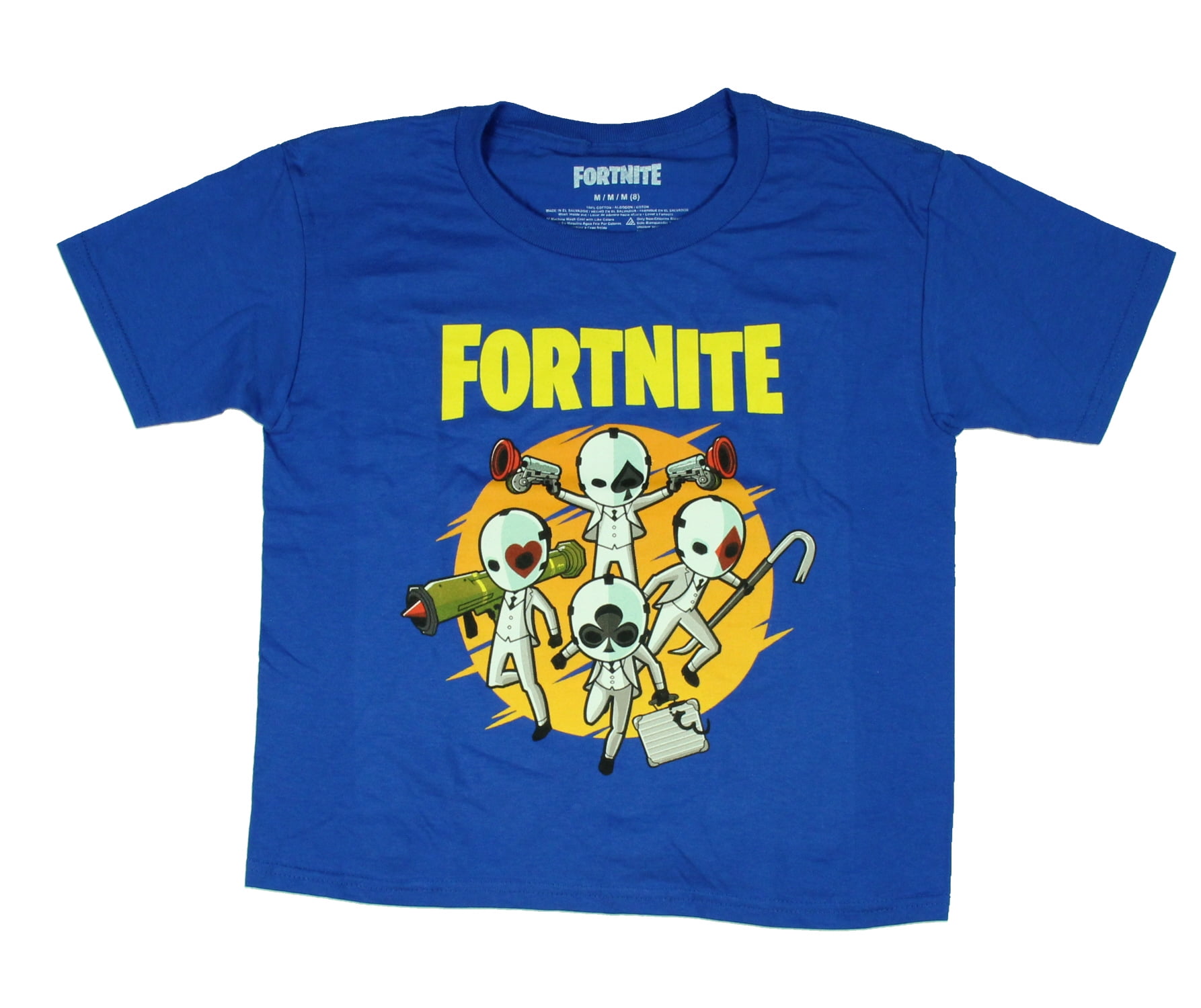 Fortnite Boys Battle Royale Wild Cards Graphic Design T-Shirt, X