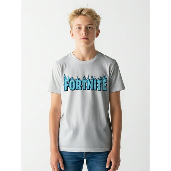 Fortnite, Boys' & Big Boys' Graphic T-Shirt, Flames, Sizes 4-18
