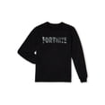 thumbnail image 1 of Fortnite Boys Black Logo Long Sleeve Graphic T-Shirt, Sizes 8-18, 1 of 4