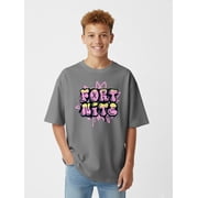 Fortnite, Boys' Elevated Front and Back Graphic T-Shirt, Sizes 4-18