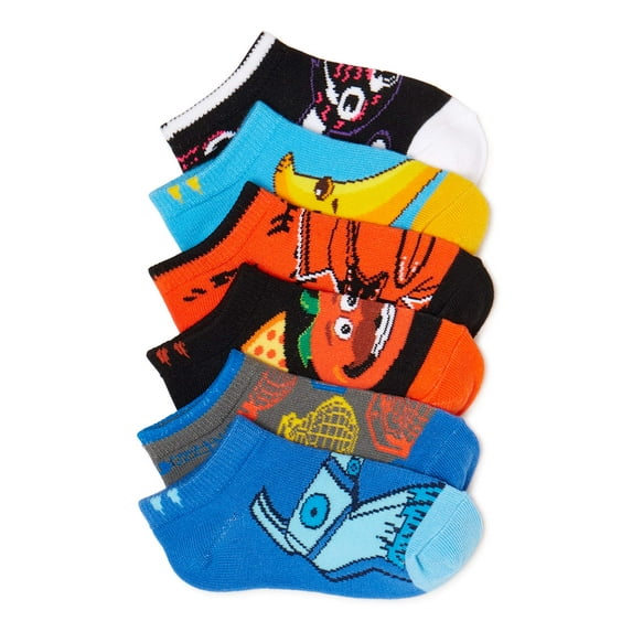 Fortnite Boys No Show Socks, 6 Pack
