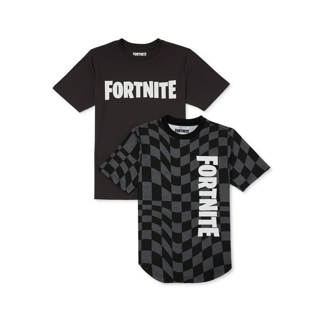 Fortnite Boys Optical Llama Short Sleeve Graphic T-shirts, 2-Pack, Sizes M-XXL