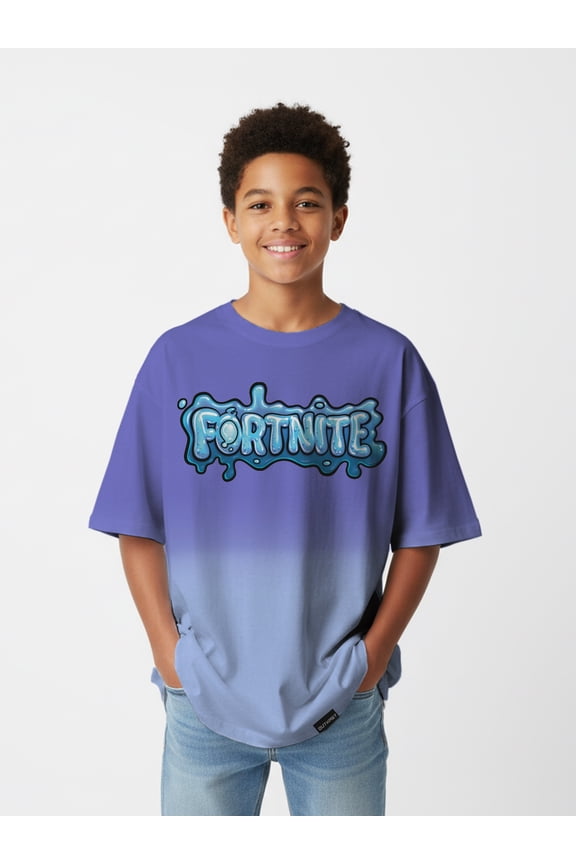 Boys Oversized Dip Dye Graphic Tee, Sizes 4-18