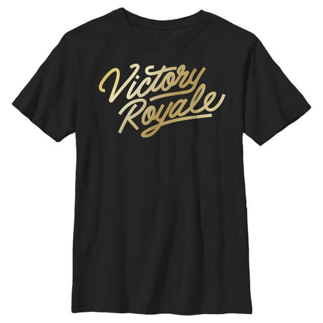 Fortnite Boys' Victory Script Logo T-Shirt, Black, Medium - Walmart.com