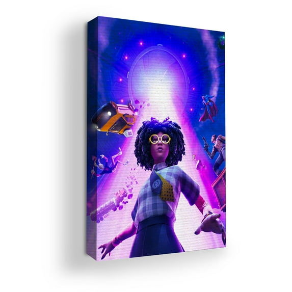 Fortnite Canvas Wall Art by Mavis Print- 16x20 inches Video Game Wall Decor | HD Printed & Wooden framed wall art | Modern Wall Decor for Gift | Made in USA
