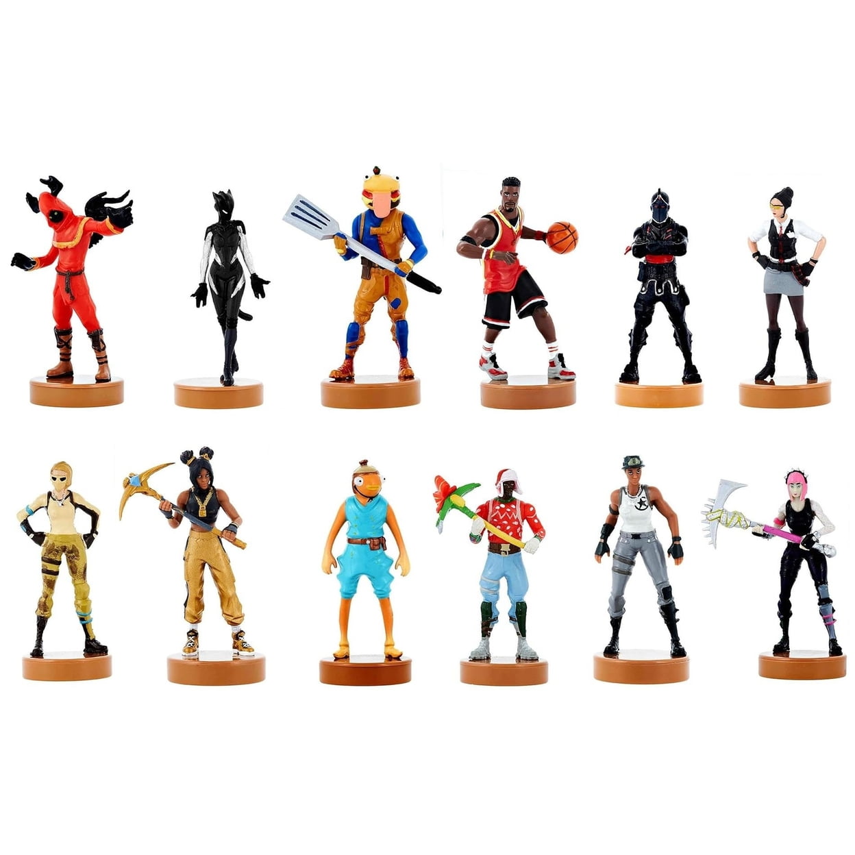 Fortnite Character Stampers 12pk Gaming Figure Party Favor Cake Topper PMI International