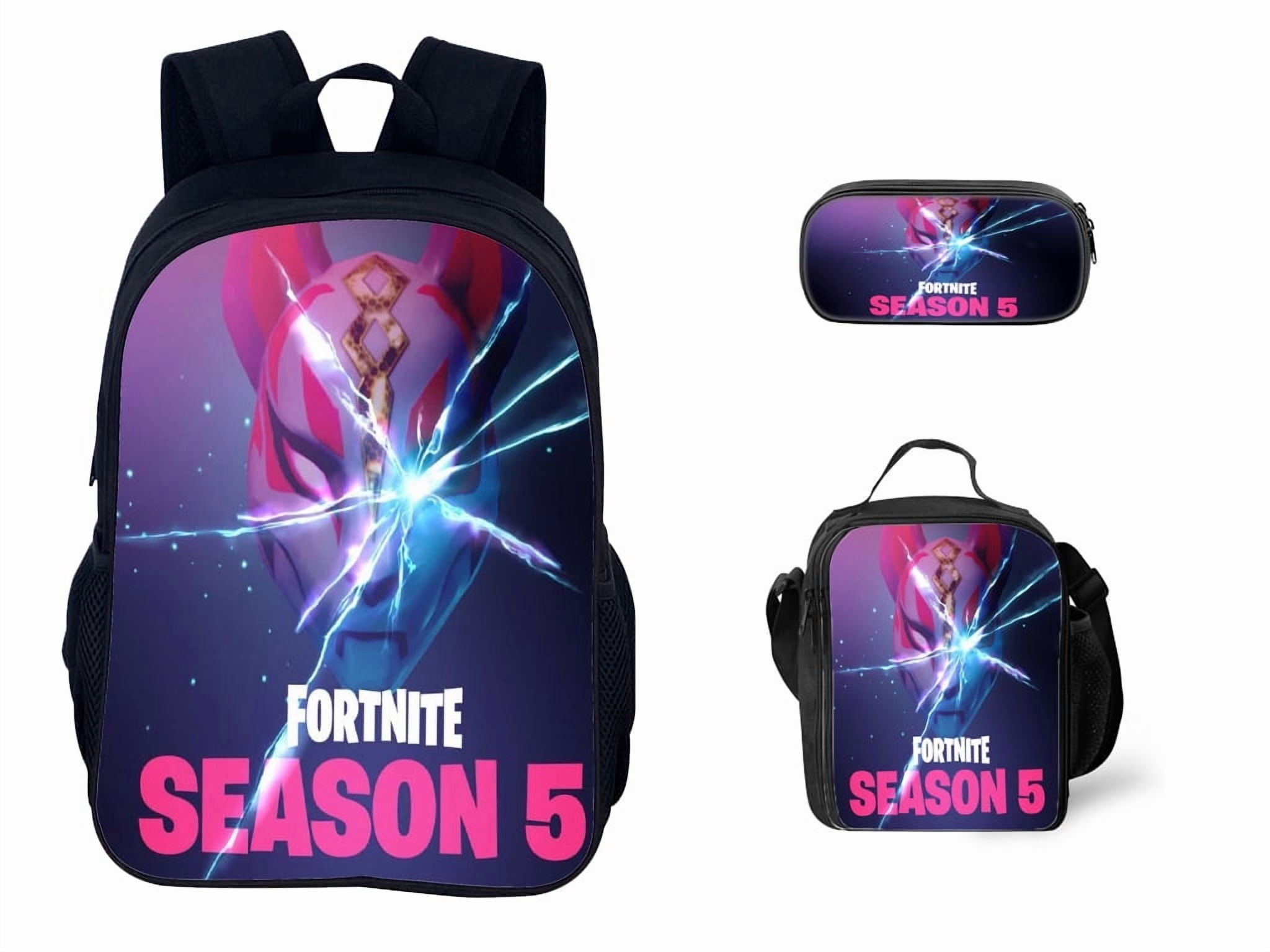 Fortnite Classic Backpack 3Pc Set Student Waterproof Bookbag ...