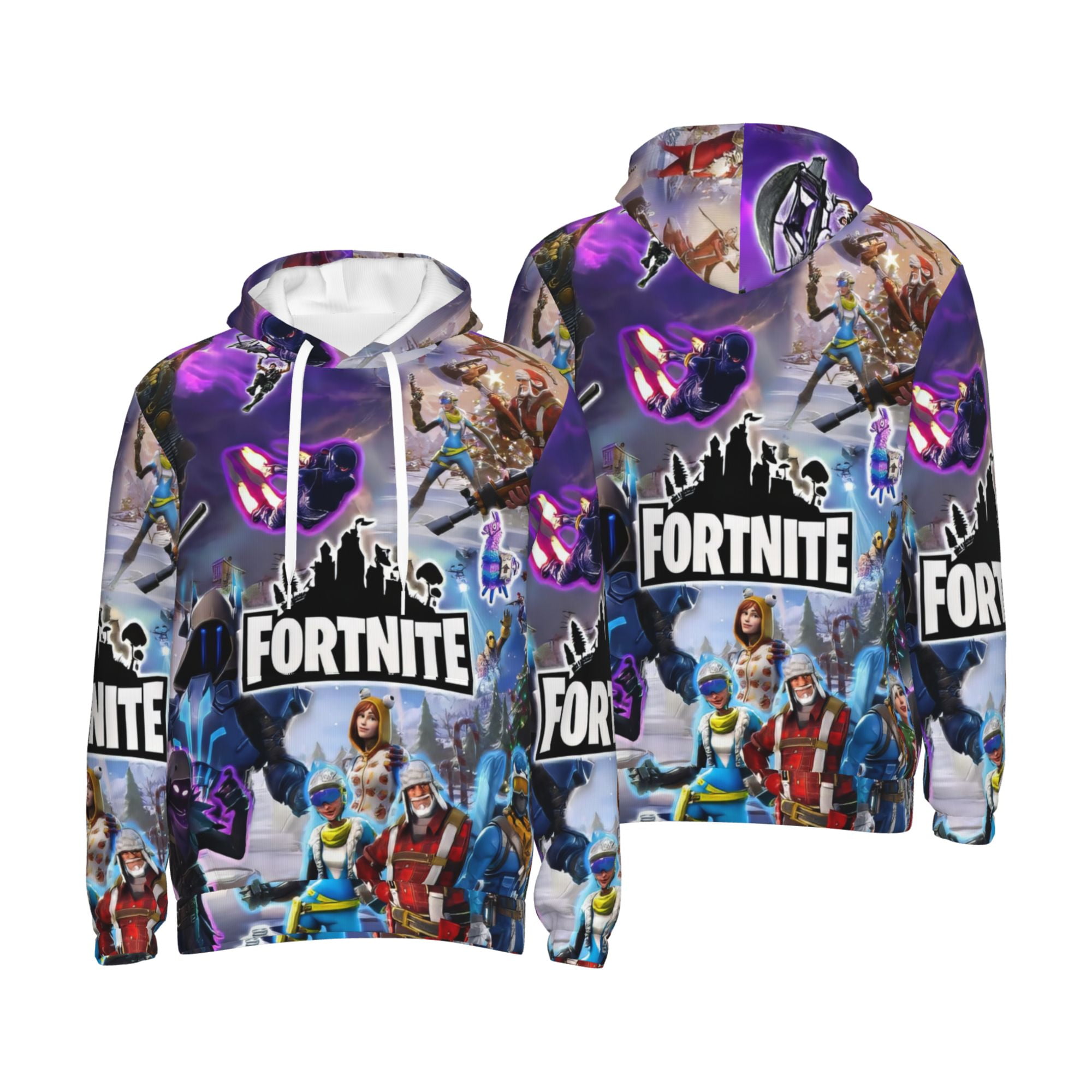 Hoodie Fortnite Text Logo Felpa Con Cappuccio Fortnite Boys
