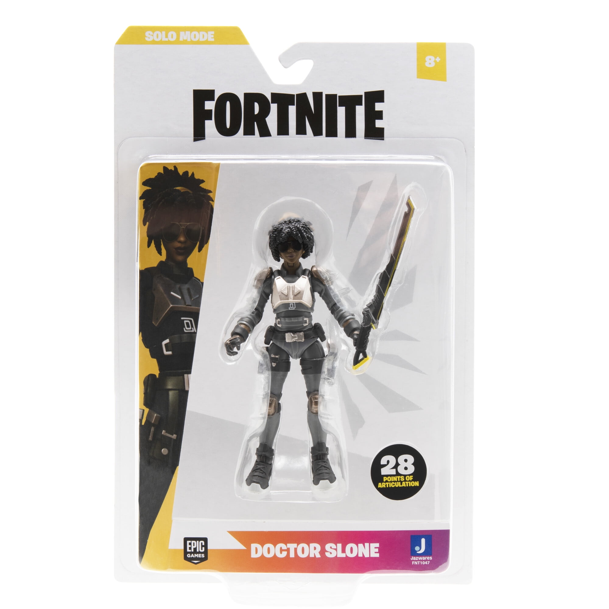 Fortnite Doctor Slone Solo Mode 4 Inch Articulated Figure With Io Eradicator Harvesting Tool