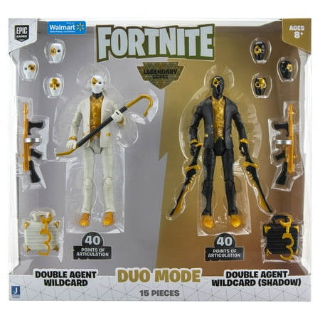 Fortnite Double Agent Wildcard Duo Mode 6 Inch Legendary Action Figure 2 pack