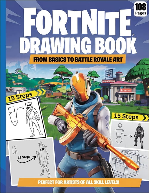 Fortnite Drawing Book: From Basics to Battle Royale Art, (Paperback)