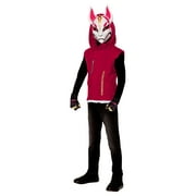 Fortnite Drift Youth Costume Child Kids Hooded Vest Mask Halloween Game Gift