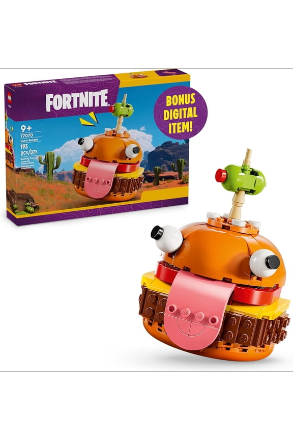 Durrr Burger Building Set - Kids Toy for Gamers, Ages 9+ - Display Model, Collectible Fortnite Toy - Gift for Boys & Girls - 77070