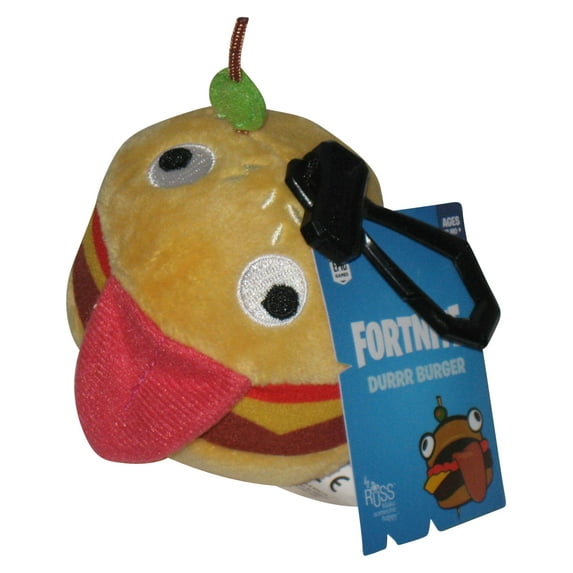 Fortnite Durrr Burger Russ (2019) Jazwares Plush Keychain