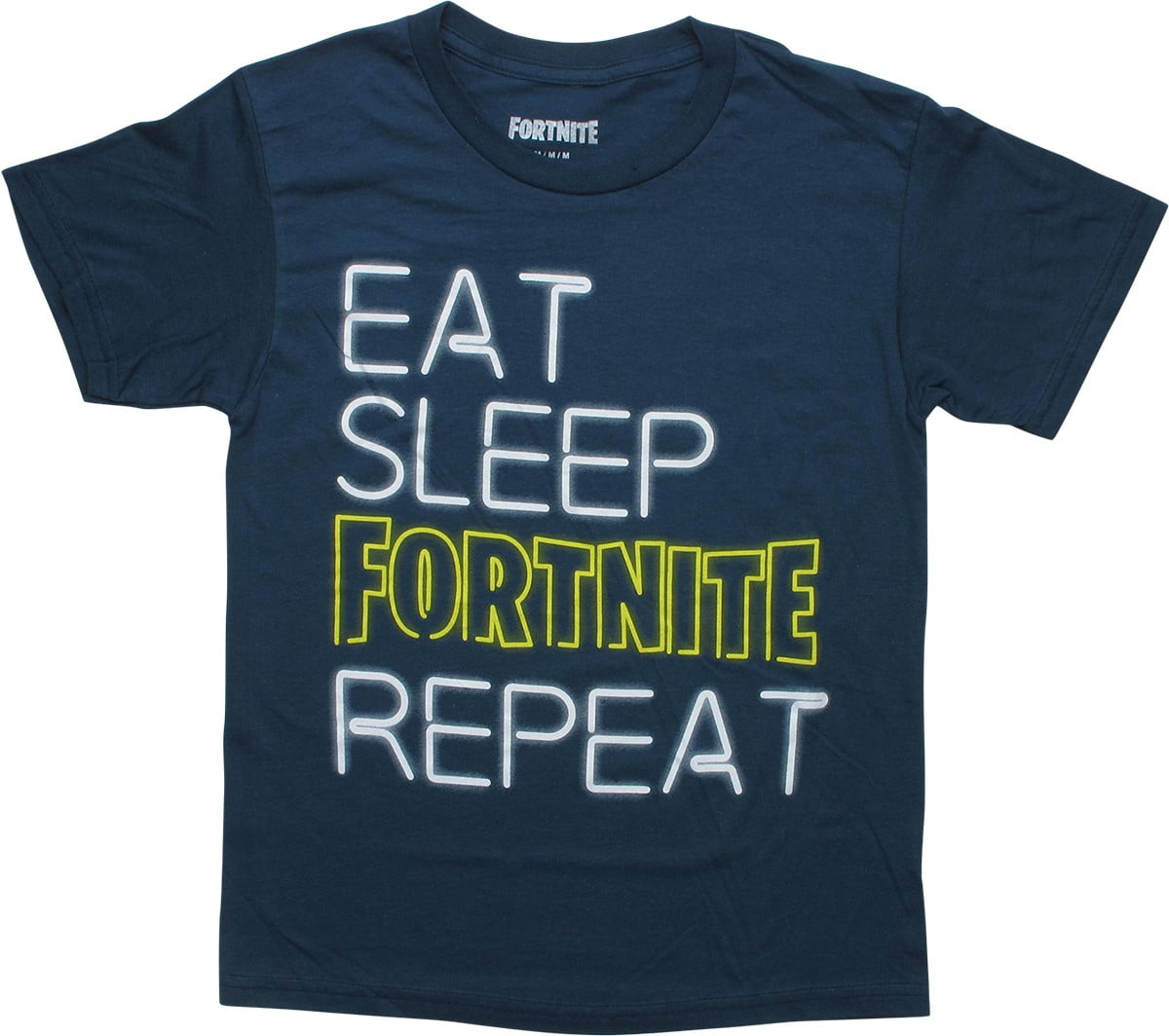 Fortnite Youth T Shirt Eat Sleep Fortnite Repeat Short Sleeve Kids Apparel Clothing Size XL Walmart