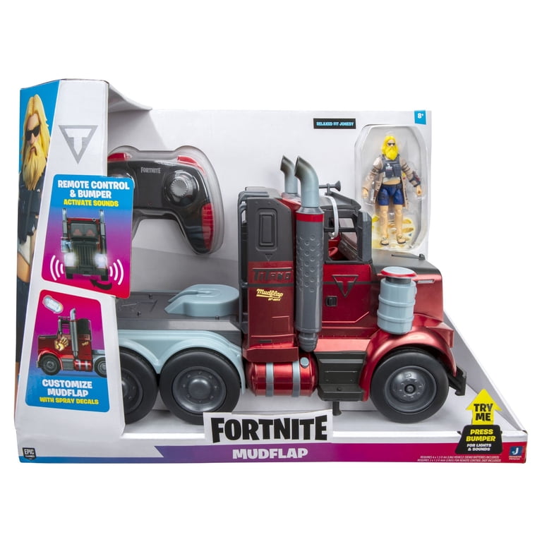 フォートナイト Fortnite Deluxe Mudflap RC Vehicle Toy, Electronic Car with 4-inch