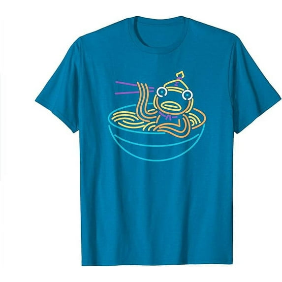Fortnite Fishstick Neon Ramen Bowl Center Icon Youth T-Shirt, Sapphire Color, Size XS