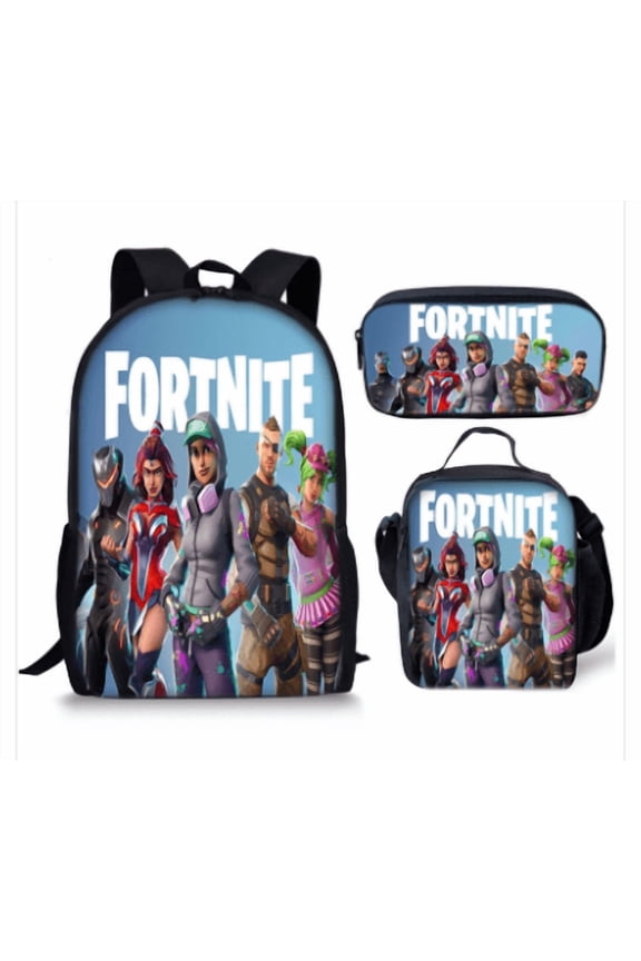 Fortnite Game Backpack Set – Large Capacity Anime Game Backpack, FashionBag Suitable for Unisex, Outdoor Travel Bag