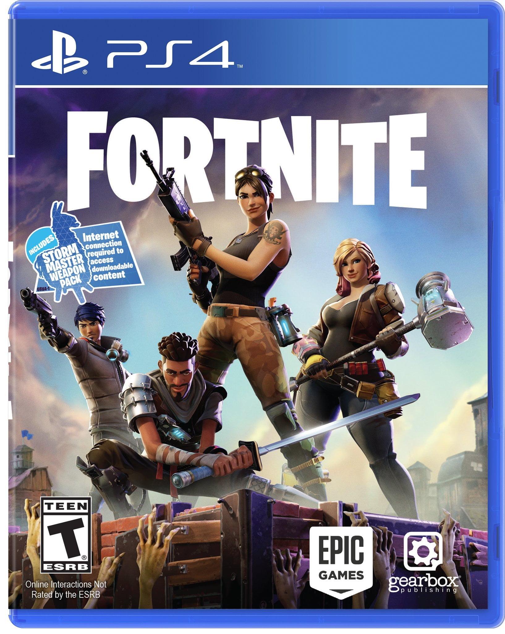 ps4 カセット付き フォートナイト Fortnite, Gearbox, PlayStation 4, 850942007076 - Walmart.com