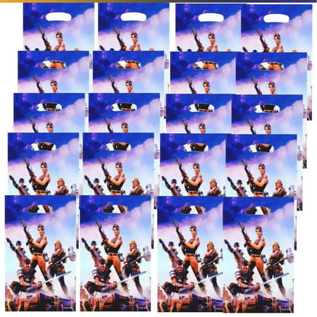 Fortnite Goodie Bag Candy Treat Birthday Gift Bags Party Favors Handles Snack Supplies