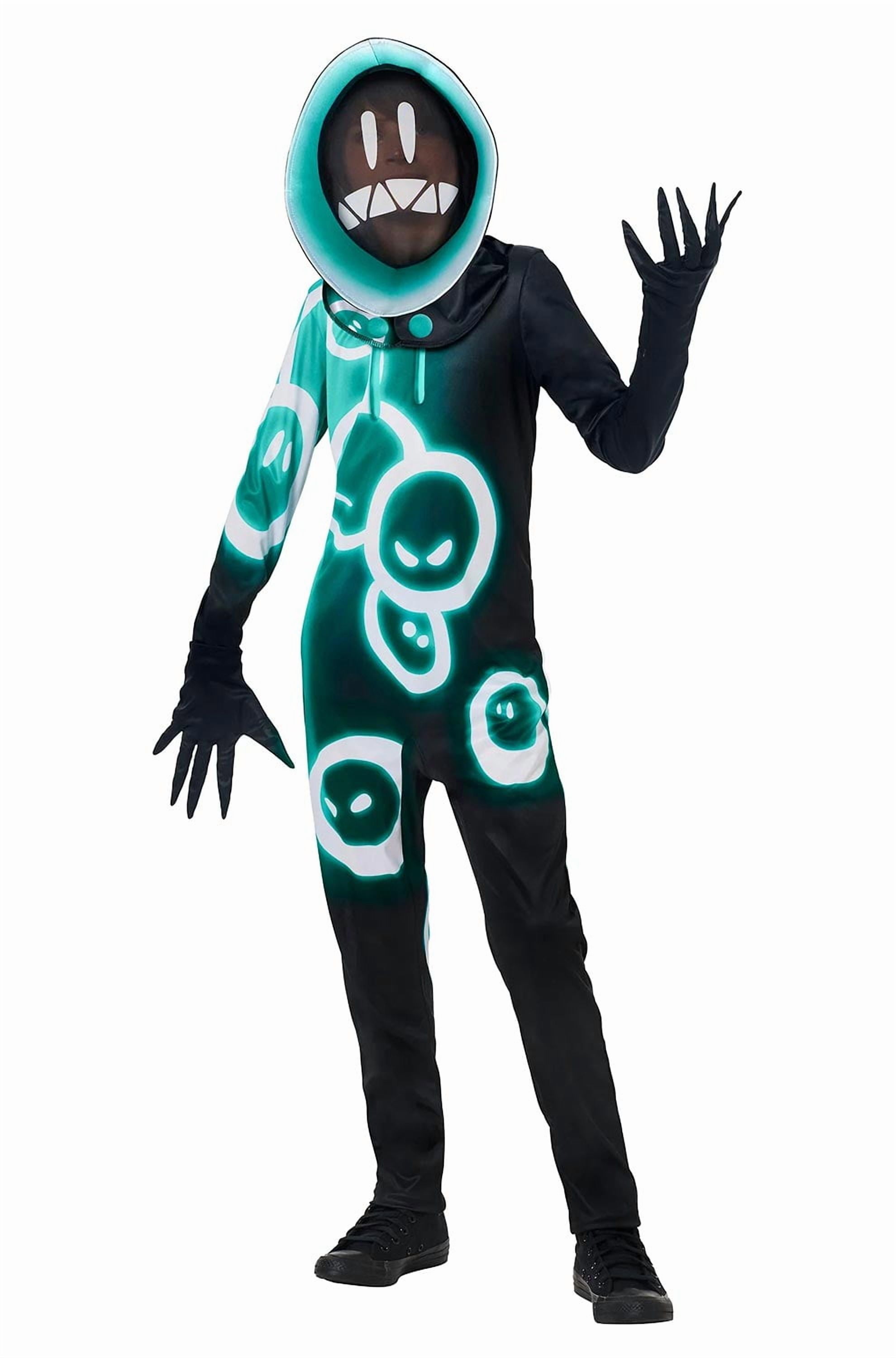 Fortnite Grimey Youth Boys Halloween Costume Medium Size 8-10