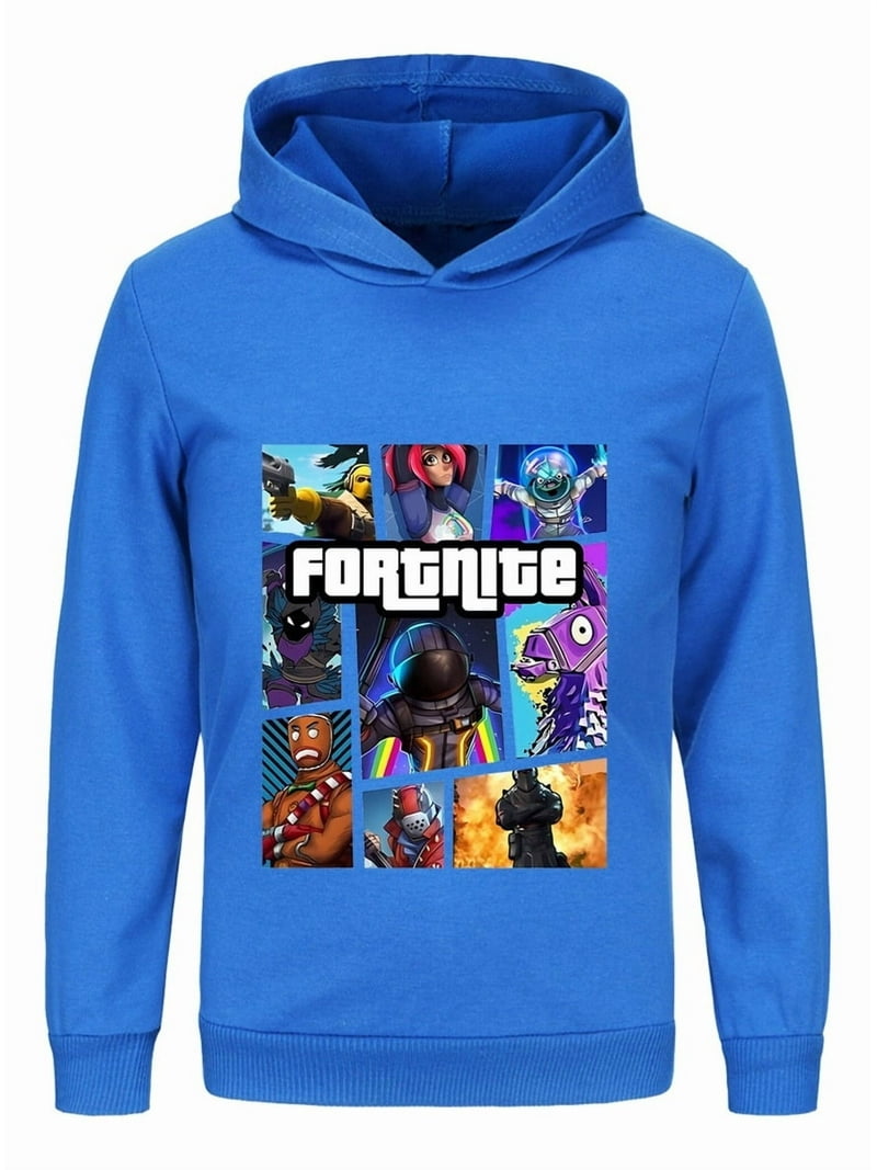 Fortnite Kids Hoodie – Game Pullover Sweatshirt for Boys and Girls