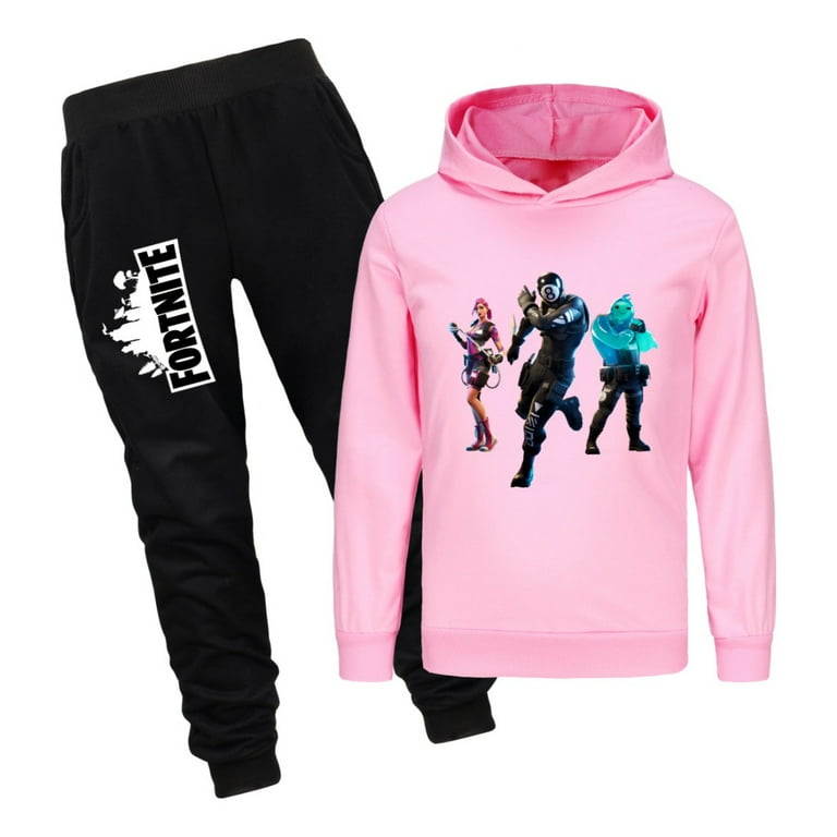 Fortnite Kids Hoodie and Jogger Set – Colorful Character