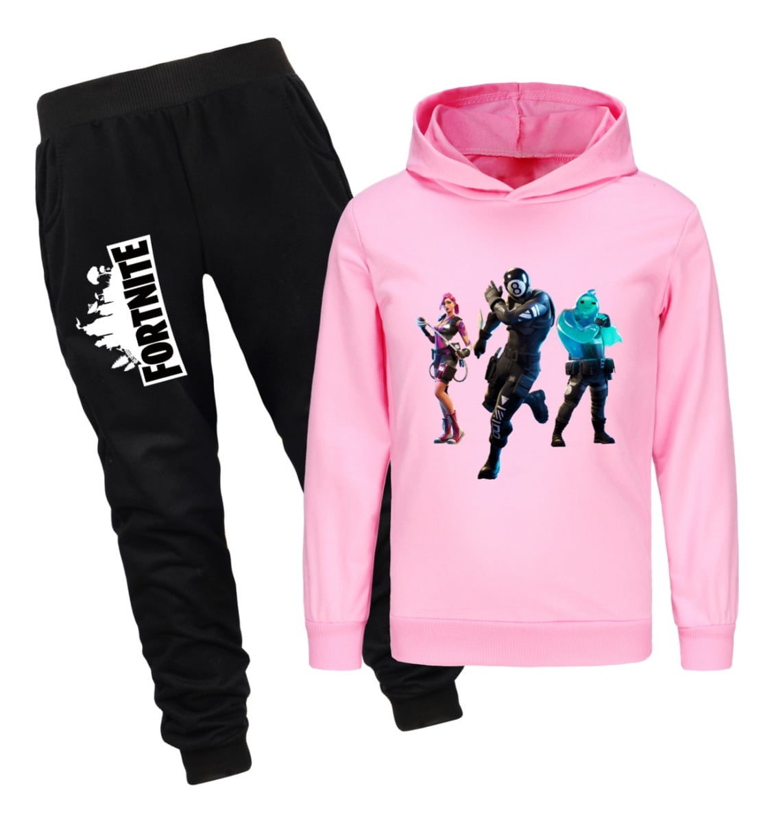 Fortnite Kids Hoodie and Jogger Set – Colorful Character