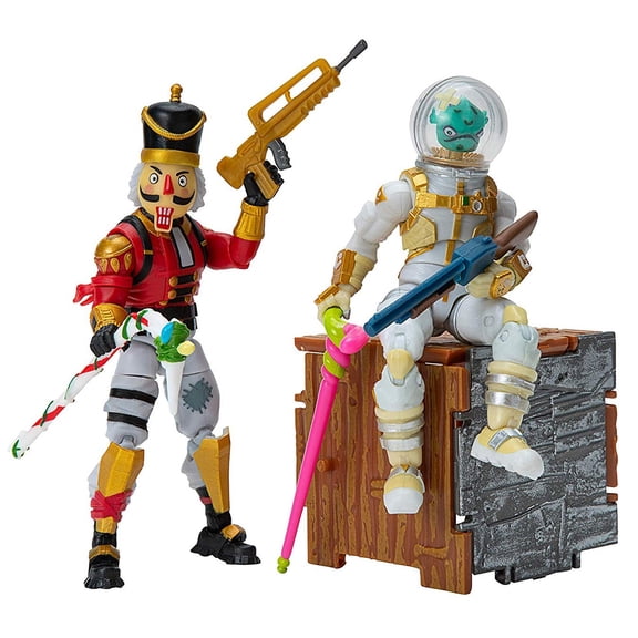 Fortnite Late Game Survival Kit Figure Pack; Crackshot and Leviathan
